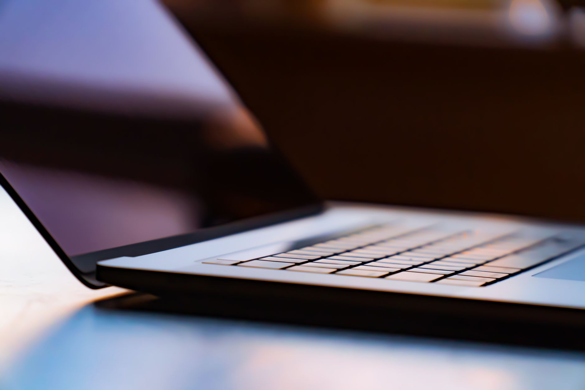 Laptop with website performance analytics